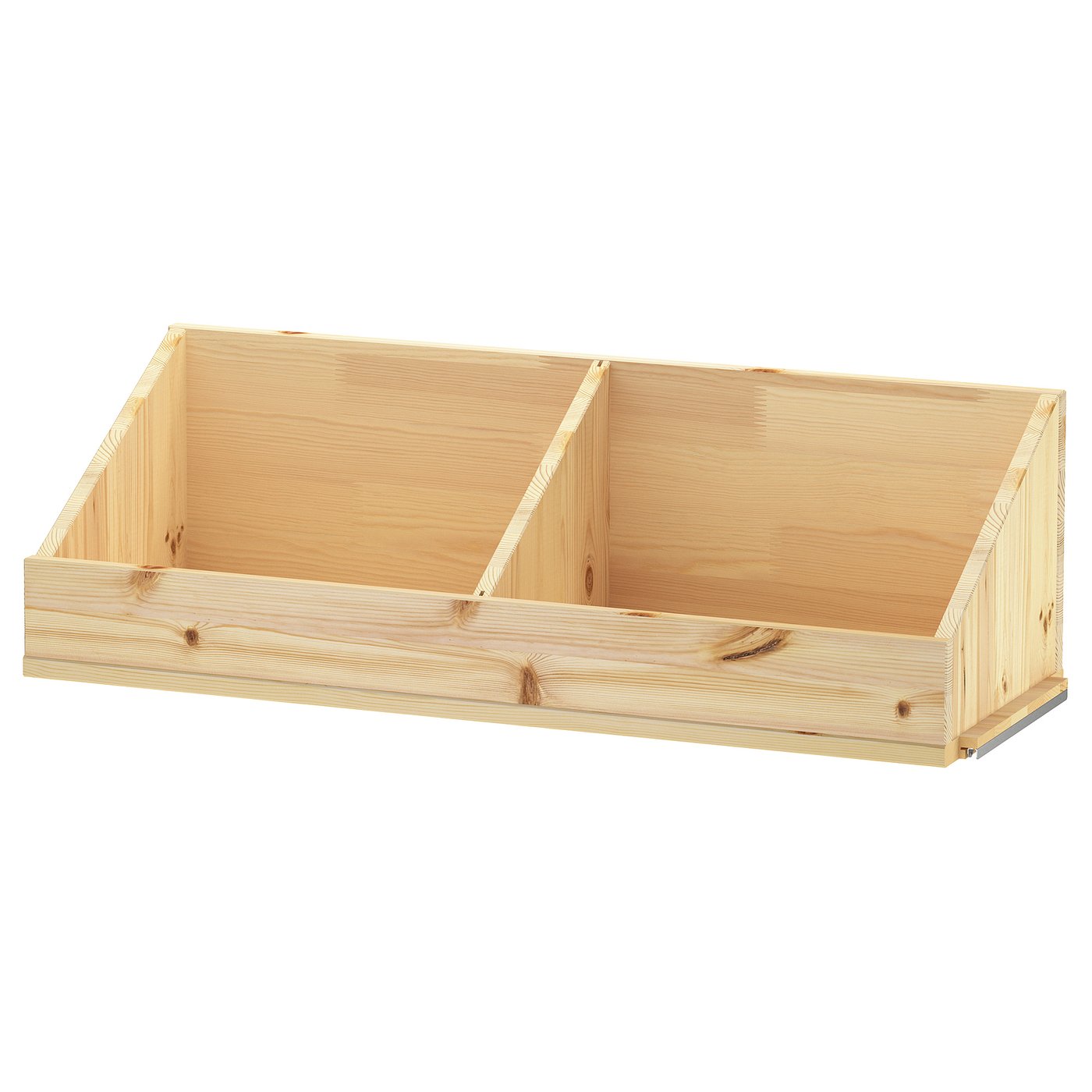 Ivar Box Shelf With Divider - Pine 83x30x25 Cm