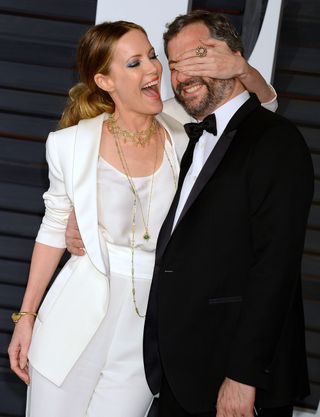 Leslie Mann & Judd Apatow At The Oscars After Parties, 2015