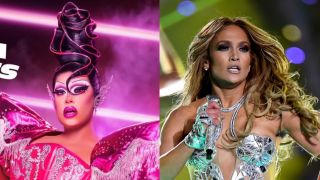 Salina EsTitties and JLo side by side 