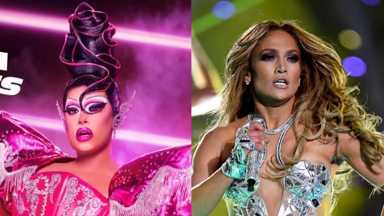 Salina EsTitties and JLo side by side 