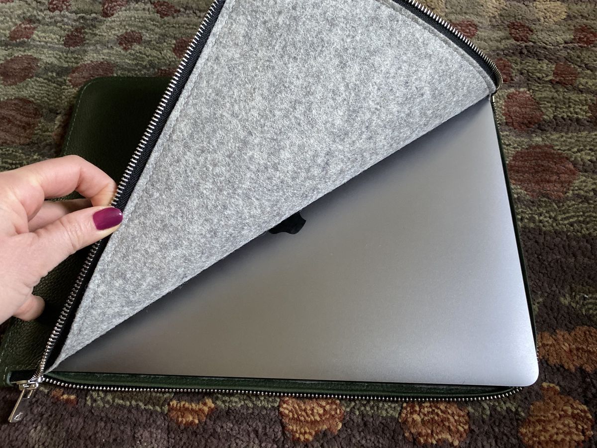 Woolnut Leather Folio for MacBook