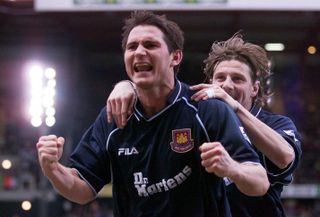 Frank Lampard, left, began his career with West Ham