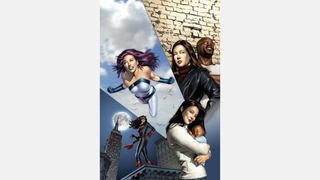 image depicting different versions of Jessica Jones from comic books