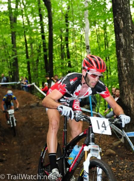 Geoff Kabush (Canada) seemed to get stronger towards the end of the race. He finished eighth