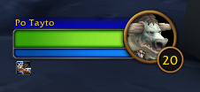 Players running around in WoW: Forever with some suspect, silly names.