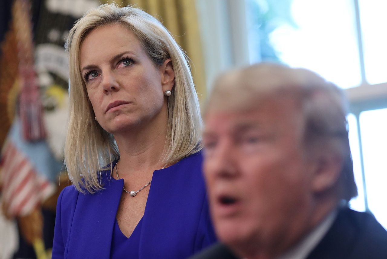 Kirstjen Nielsen and Trump