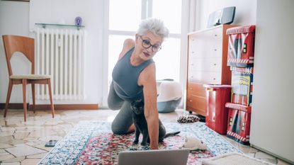 Woman doing yoga