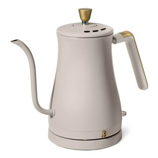 Beautiful 1-Liter Electric Gooseneck Kettle 1200 W, Porcini Taupe by Drew Barrymore