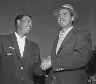 Ben Hogan and Sam Snead at the 1954 Masters