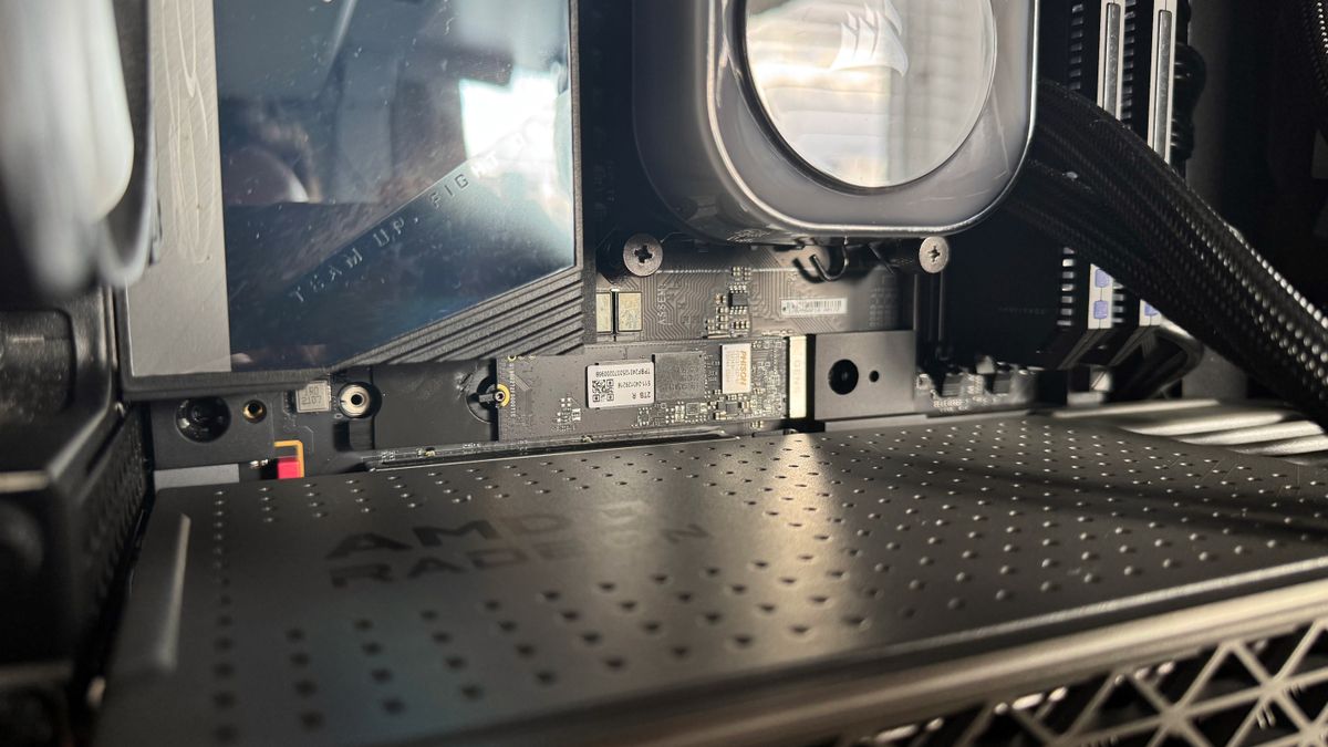 A T-Force A440 Lite installed in a gaming PC