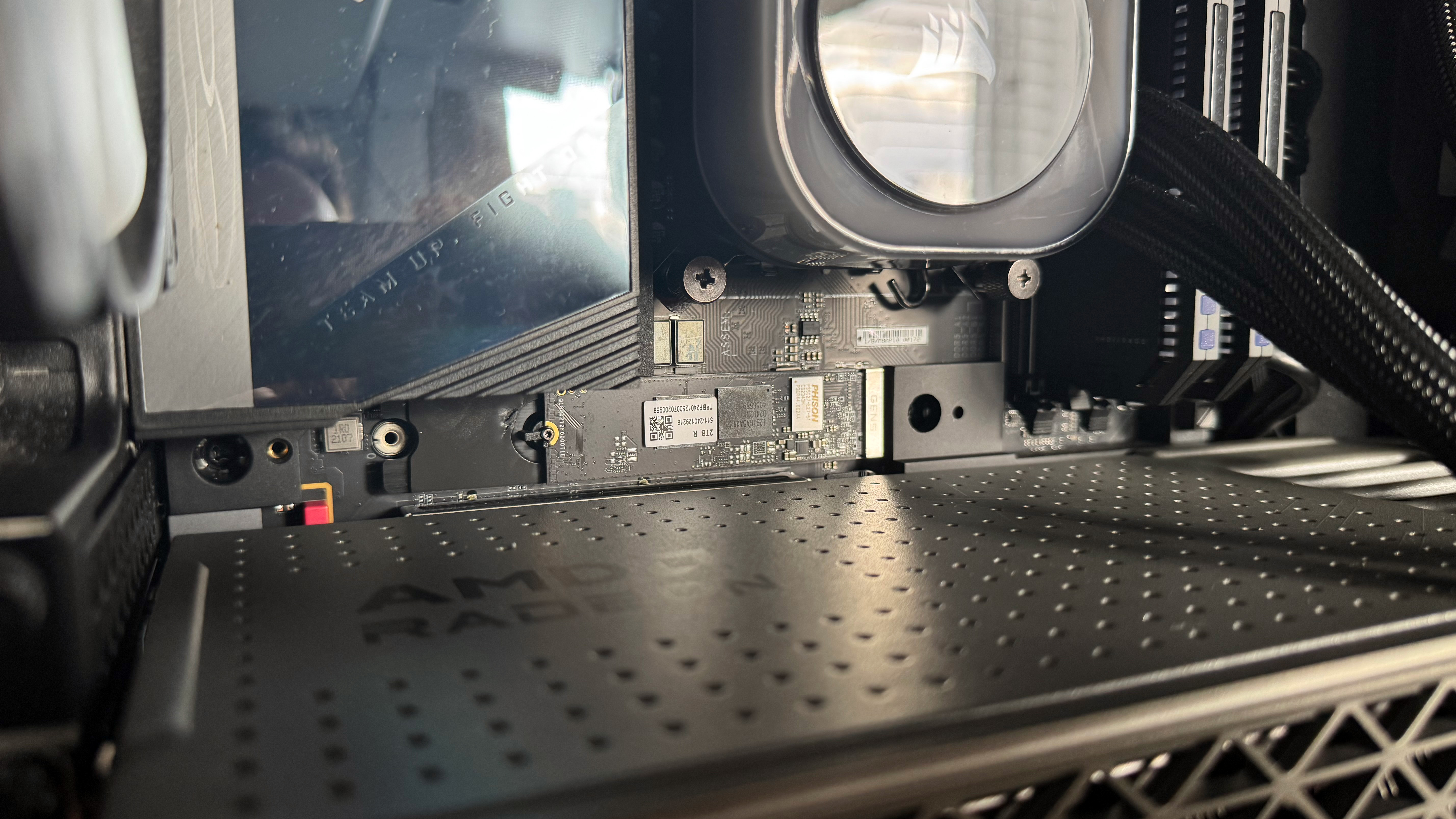 A T-Force A440 Lite installed in a gaming PC