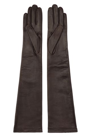 Dries Van Noten Brown Soft Leather Gloves