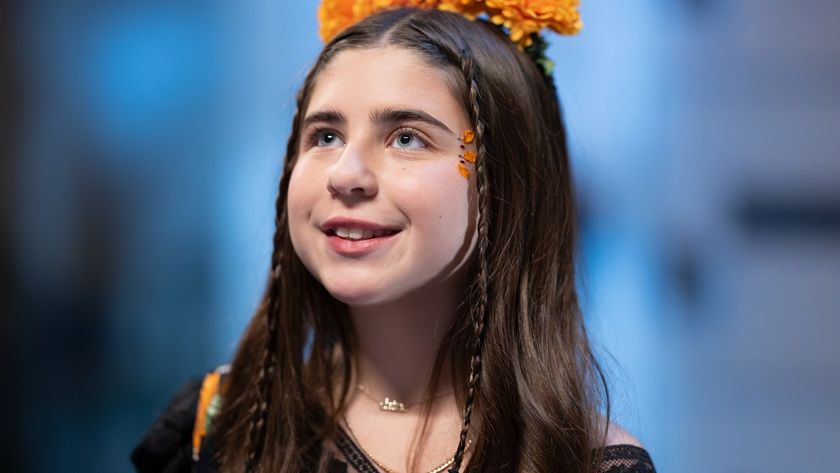 Georgia in her Halloween costume. 