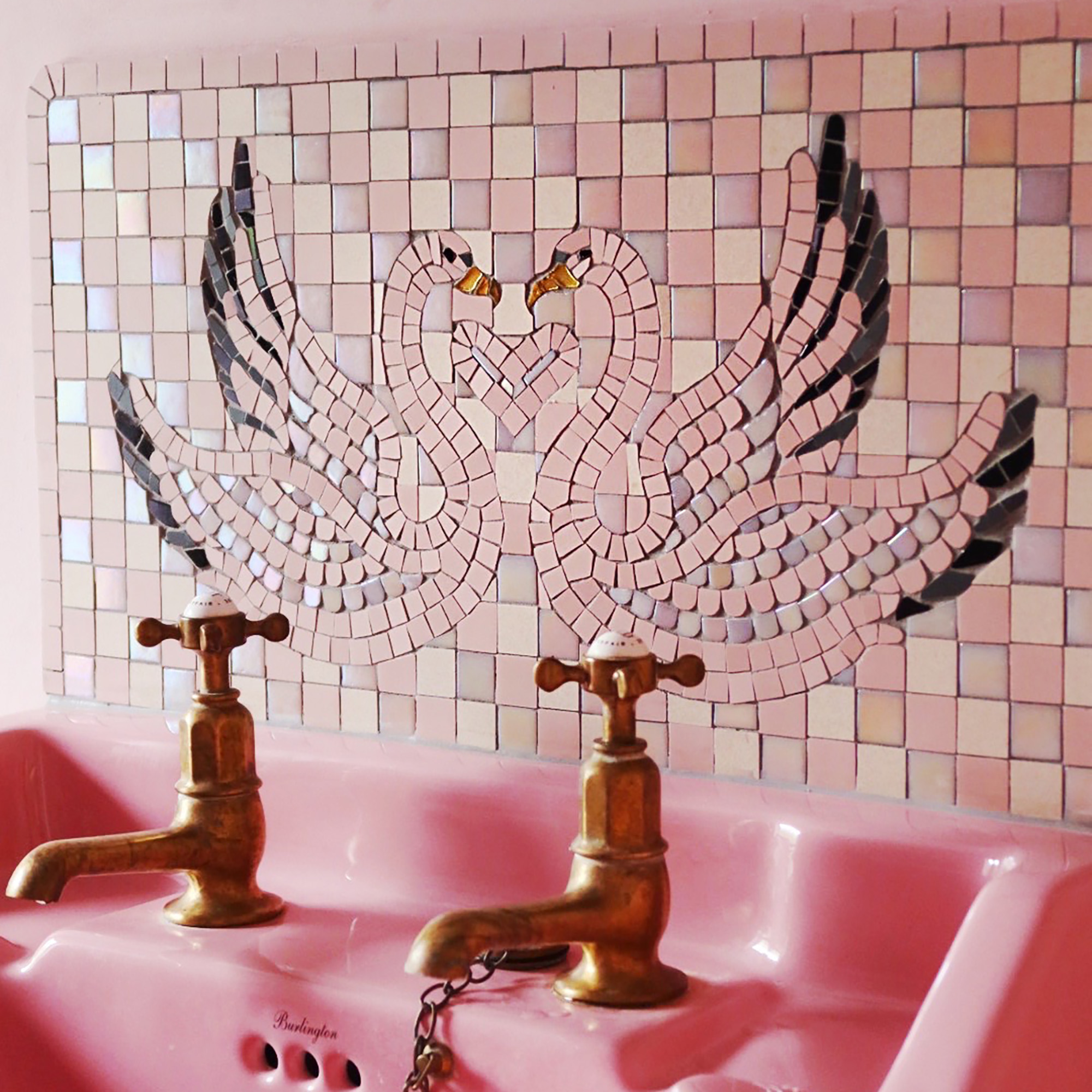 Amy Exton unswept tiles in bathroom