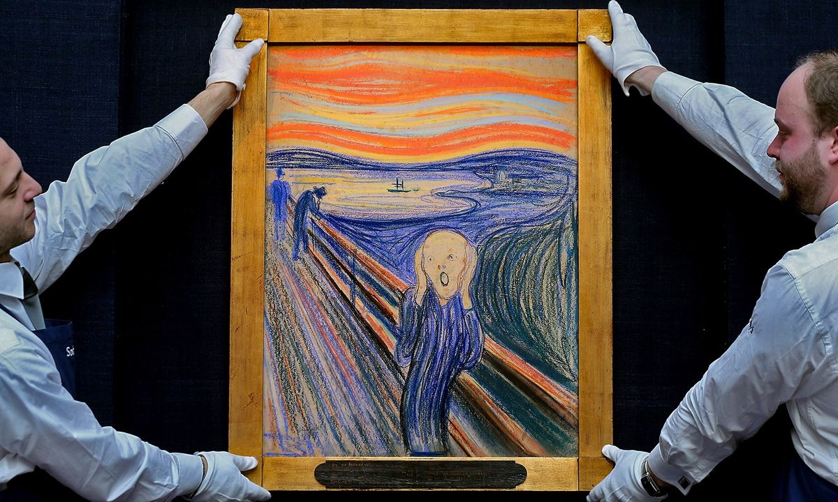 The tumultuous sky in Edvard Munch&#039;s &quot;The Scream&quot; painting may have been inspired by so-called nacreous clouds.