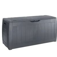 Keter Hollywood Wood effect Plastic Garden storage box | £33 now £16 at B&amp;Q (save £17)