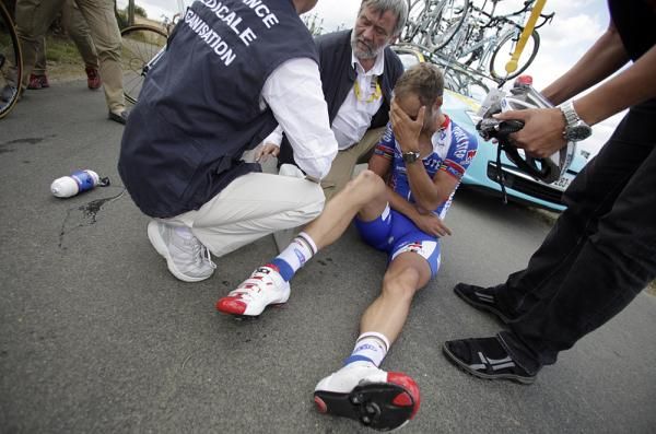 Tom Boonen took a while to get going after crashing on his head on stage 5