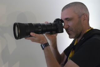Wildlife pro and Nikon ambassador Richard Peters trying out the  500mm PF telephoto on the Z7 using the FTZ adapter