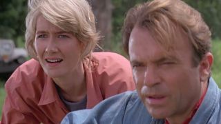 Laura Dern and Sam Neill in Jurassic Park