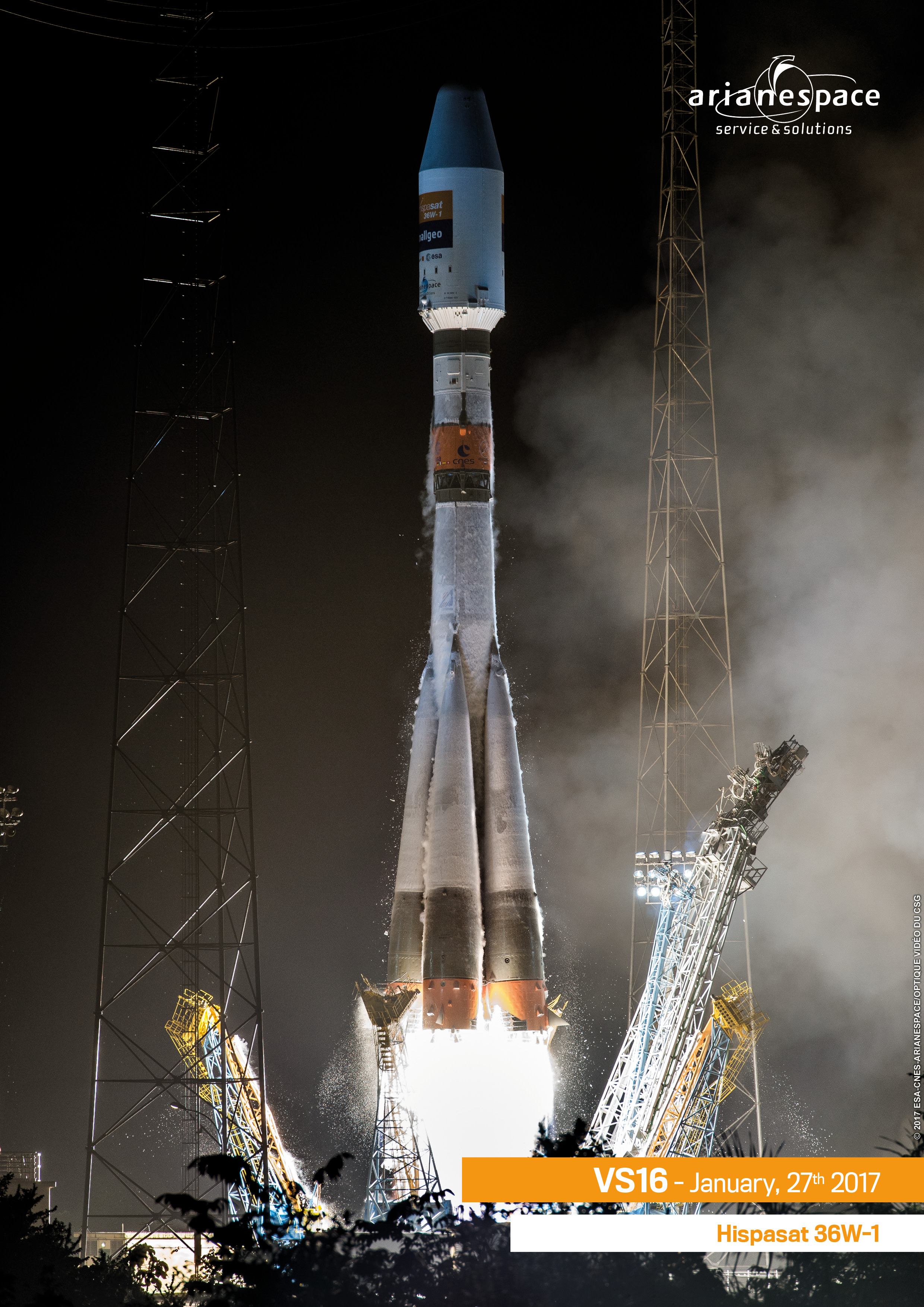 In Photos: Arianespace Soyuz Rocket Launches Hispasat 36W-1 ...