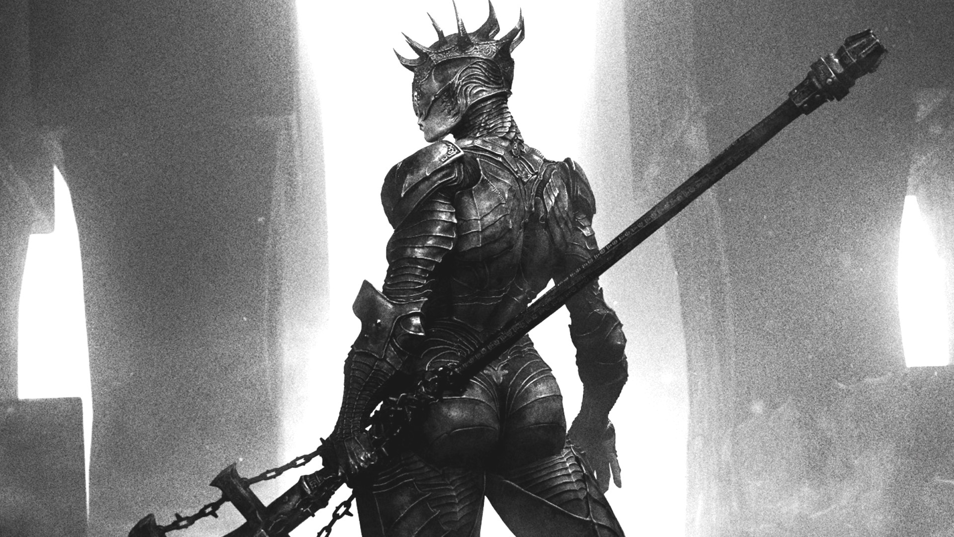 Proxima, a woman in horned armor, one of the Mortal Shell 2 Shells