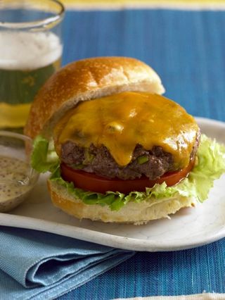 Bison Cheeseburger