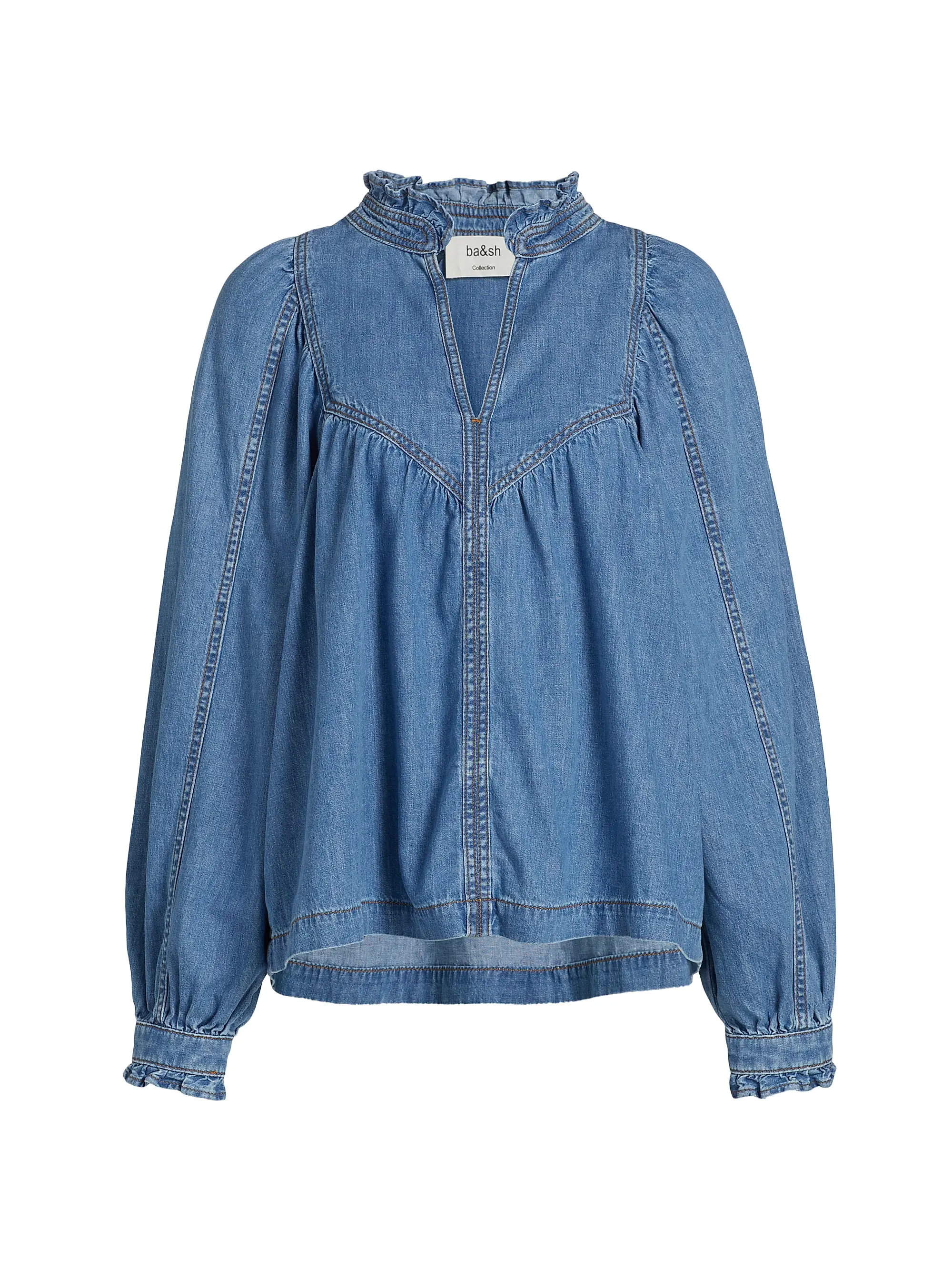Cotton Denim Top