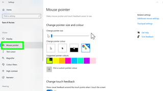 How to change a mouse cursor in Windows 10 - mouse pointer size