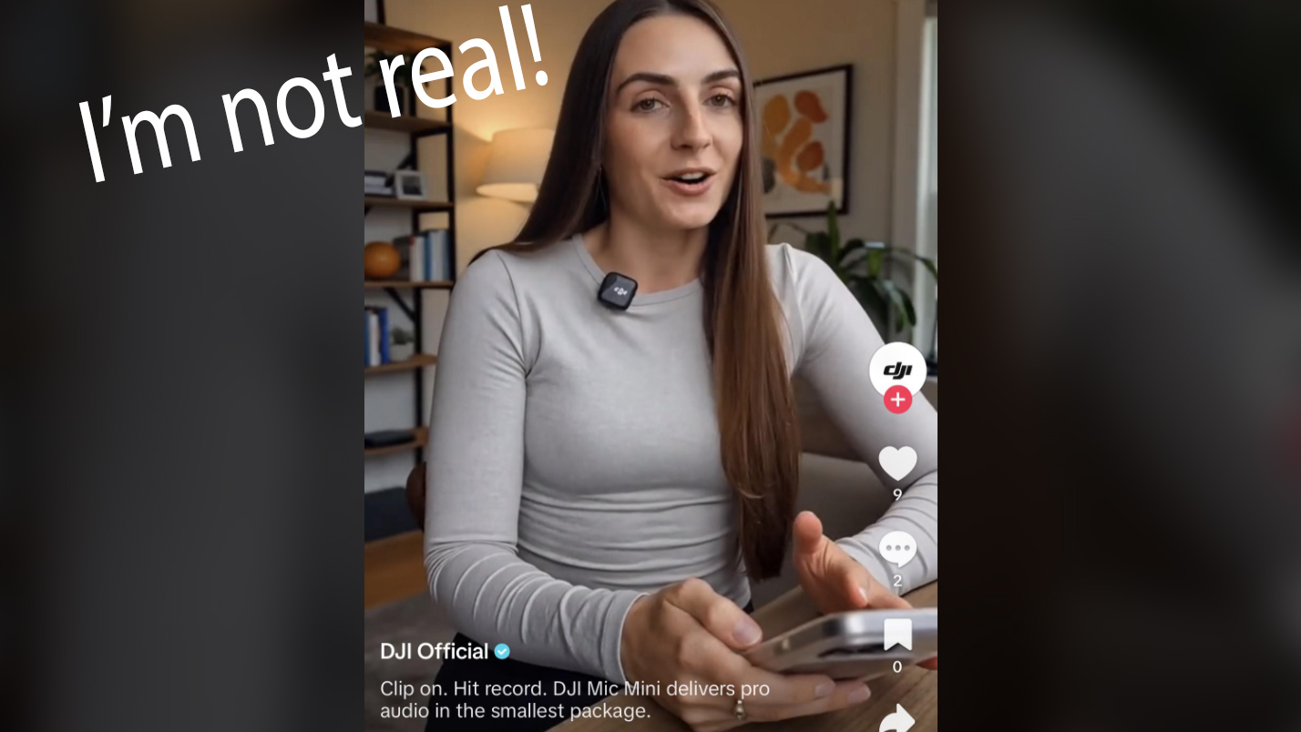 Still from DJI's controversial AI ad