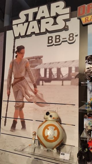 Spin Master's new voice-controlled BB-8 droid would delight any fan of "Star Wars: The Force Awakens." The droid toy was unveiled at the 2016 New York Toy Fair.