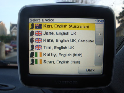 tomtom start2 voices