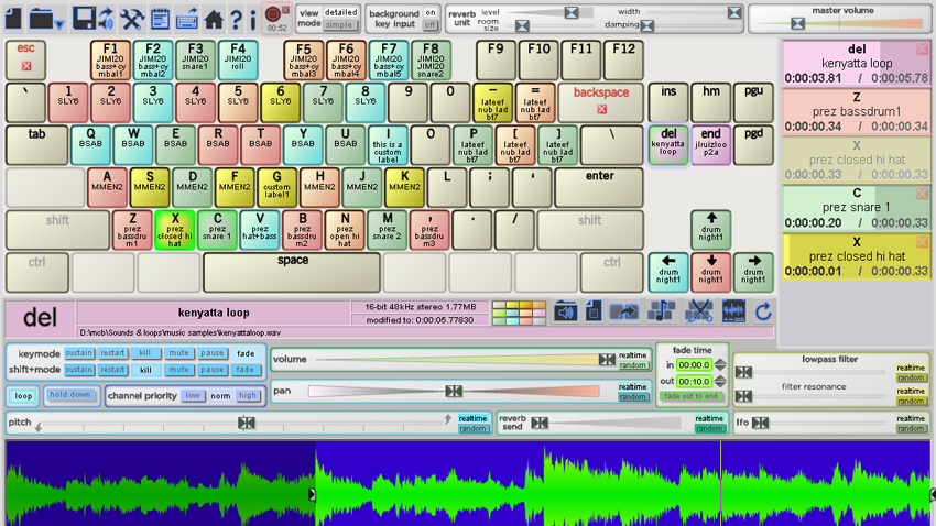 Soundplant: computer keyboard sample triggering for Windows & Mac