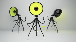 We're loving these floor lamps, reminiscent of the War of the Worlds tripods