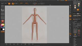 For the character's basic sculpt begin by making a biped with ZSpheres