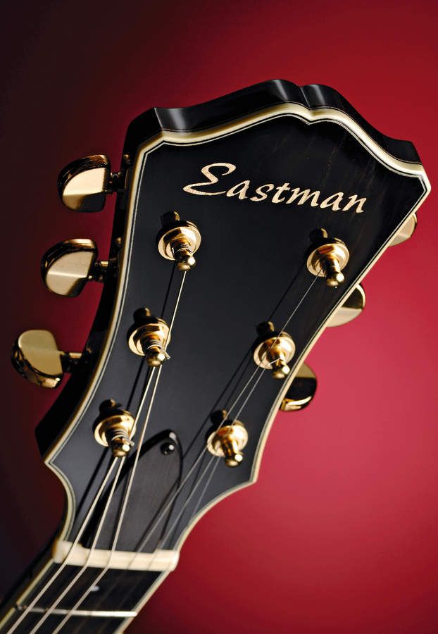 A flared peghead is 'jazz', but it also means steep G- and D-string angles at the nut.