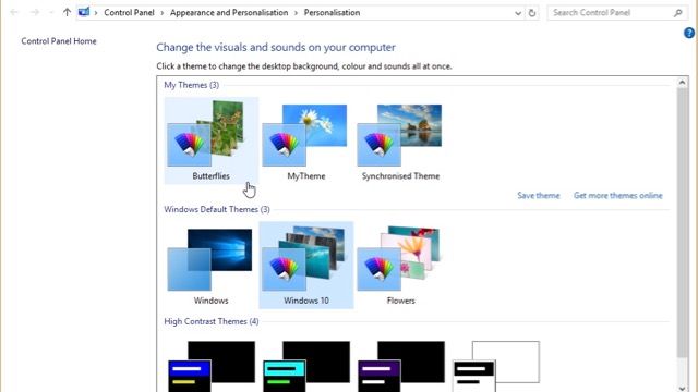 Manage themes
