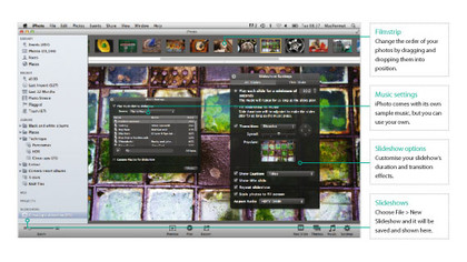 How to customise iPhoto slideshows