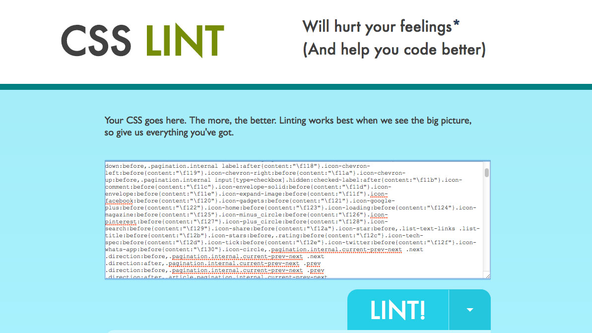 Tame your style sheets with CSS linting