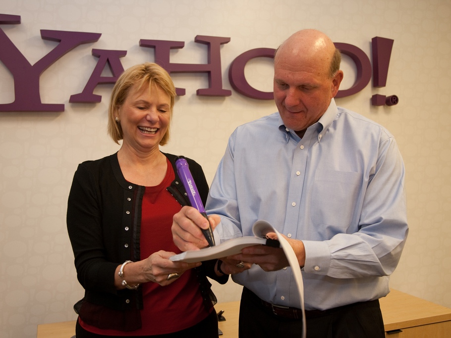 Yahoo behind Ballmer and Bing