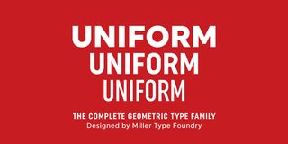 Uniform font