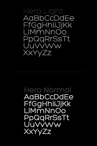 Free font: Hero