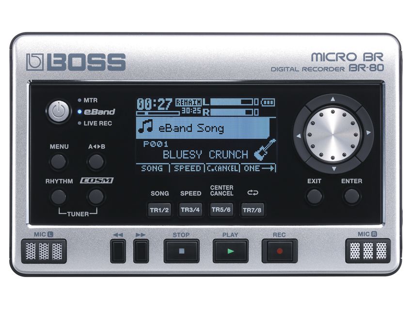 The built-in USB port means that the BR-80 can be used as an audio interface.