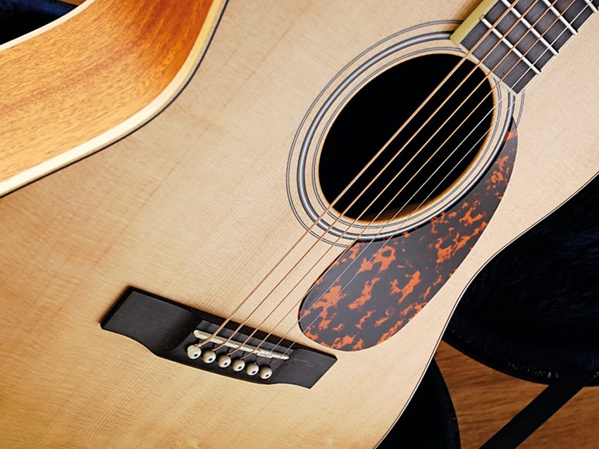 The L-02's top is solid Sitka spruce.