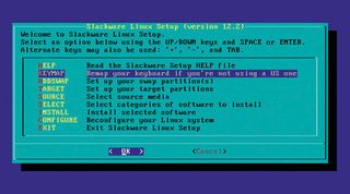 Slackware linux install