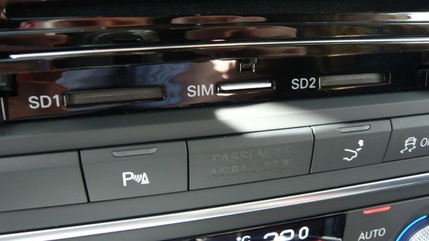 Audi S7 Sportback SIM card slot