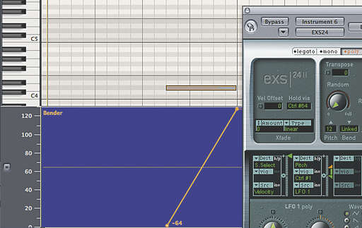 Fig4: Pitch-bend info.
