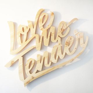 customised typography sculptures