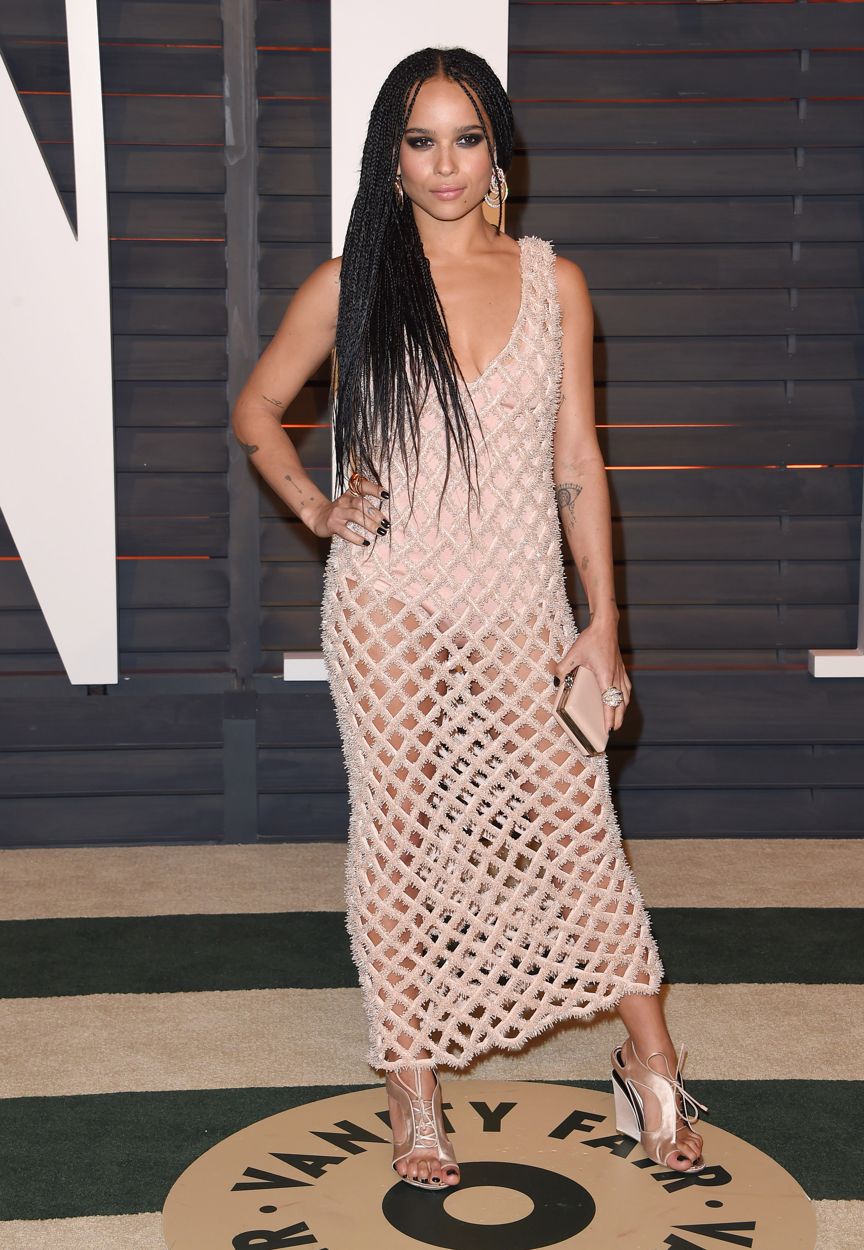 Zoe Kravitz arrives at the 2015 Vanity Fair Oscar Party Hosted By Graydon Carter at Wallis Annenberg Center for the Performing Arts on February 22, 2015 in Beverly Hills, California. (Photo by Axelle/Bauer-Griffin/FilmMagic)