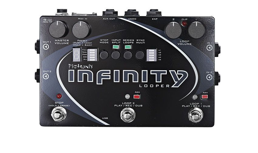 Nine preset slots provide easy access to your loops or transferred audio files