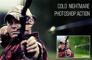  無料の Photoshop アクションです。 Cold Nightmare